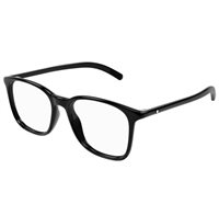 Monture de lunettes Montblanc Homme MB0327O001-BLACK-BLACK-TRANSPARENT54 - MB0327O001-BLACK-BLACK-TRANSPARENT54